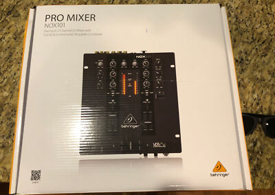 NEW IN BOX Behringer Pro Mixer NOX101 Premium 2-Channel DJ Mixer