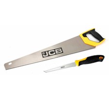 JCB Hand Saw Panel & Drywall Plaster Saw TwinPack 150mm 560mm Steel Triple Teeth