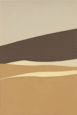 Large Abstract Painting 2x3' Earthtone 6 Geometric Demrin Fine Art Original NEW