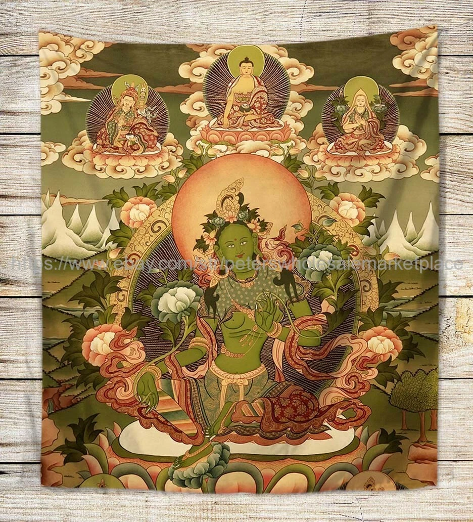 Green tara tapestry new arrivals