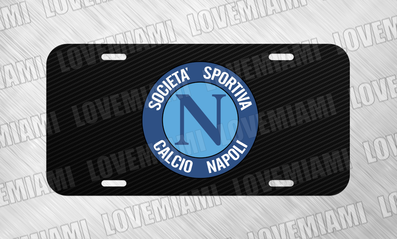 For Societa Sportiva Calico Napoli Soccer License Plate Auto Car Tag FREE SHIP