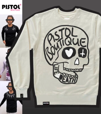 Pistol Boutique Sweatshirt Beige Homme à Col Ras De Cou, Manches Longues - Photo 1/4