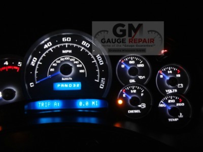 Speedo Gauge Bulbs to White LED Upgrade Package DIY for GM Trucks and SUVs 03-06