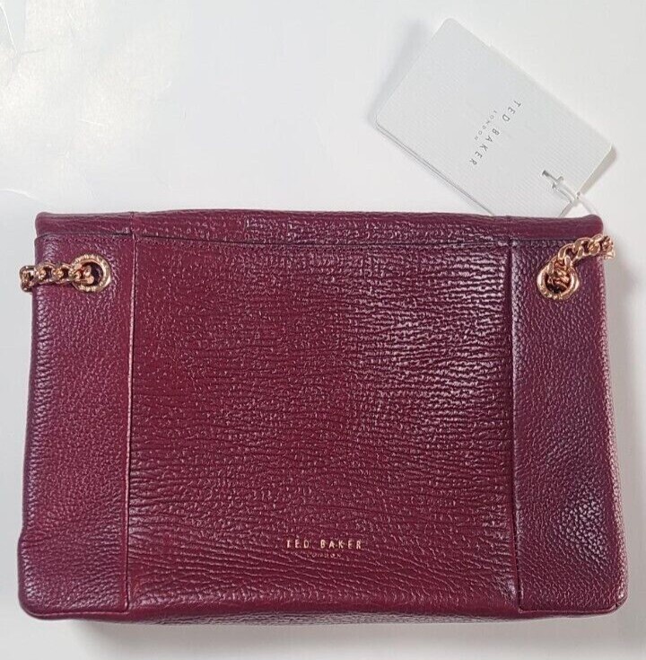 Parson Ted Baker Women's ULINED Soft Leather Crossbody Bag Purple