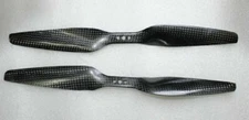 1 Pair 20x5.5 3K Carbon Fiber Propeller CW CCW 2055 Prop For Drone Multicopter