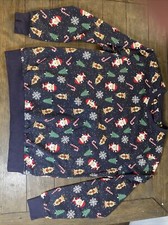 Ugly Christmas Holiday Sweater XL Santa Clause Rudolph Tree candy cane snowflake