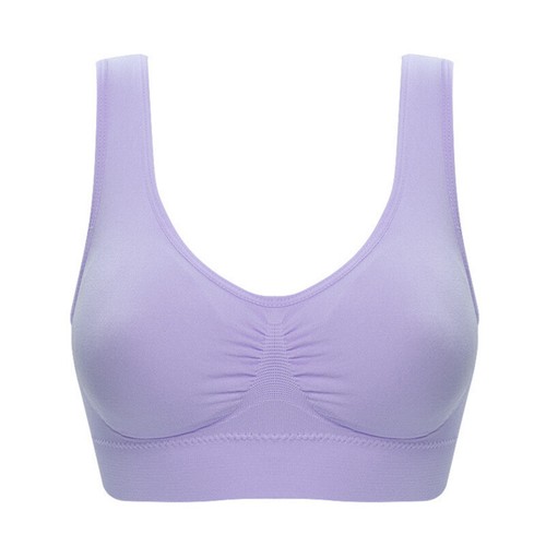 Women Sports Bra Wide Strap Padded for Yoga Fitness Wireless Bra Seamless Bras - Bild 21 von 21
