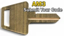 American Lock (AM3) Code Cut Key | Send Your Bitting Code, We Cut It! | 