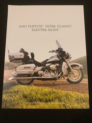 2003 HARLEY DAVIDSON 100TH ULTRA CLASSIC ELECTRAGLIDE FLHTCU BROCHURE