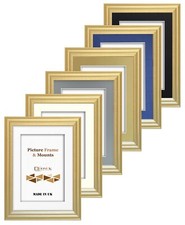 Gold Photo Picture Antique Frame Poster Frame & Mount White Black Ivory Grey