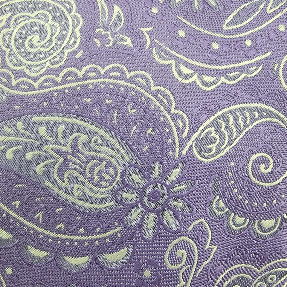 Corbata Sean John 60x3 Cachemira Púrpura Productor Arquitecto Boda Músico Primavera CEO Foto 3 de 4