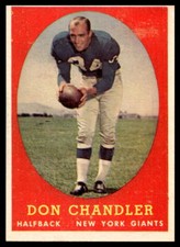 1958 Topps #54 Don Chandler New York Giants NR-MINT SET BREAK!