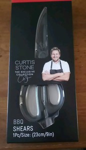 New Curtis Stone The Executive Collection BBQ Shears Meat, Soft Bone Cutter...