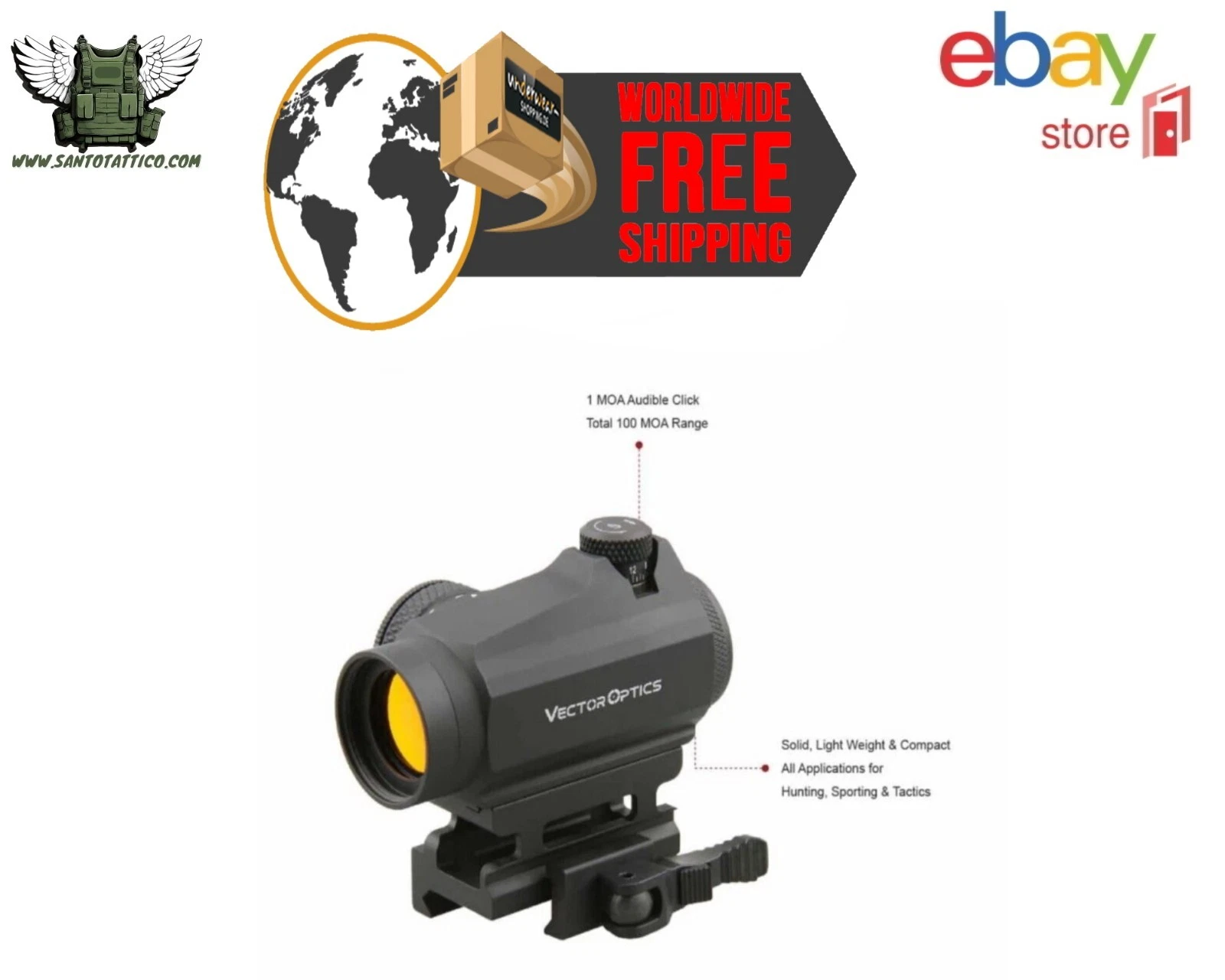 VECTOR OPTICS PROFESSIONAL RANGE RED DOT MAVERICK Gen II QD mount FREE SHIPPING
