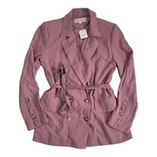 NEW Free People Dusty Purple Dried Currant Olivia Blazer size xs 
