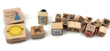 Flowers and Garden Wood Stamps Set and Other Miscellaneous