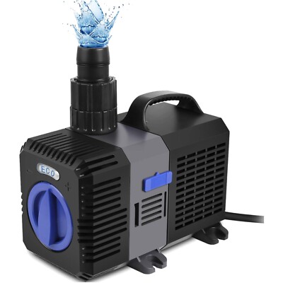 Eco Teichpumpe Wasserpumpe für Koi-Teich Bachlauf Pumpe 3000 l h stromsparend