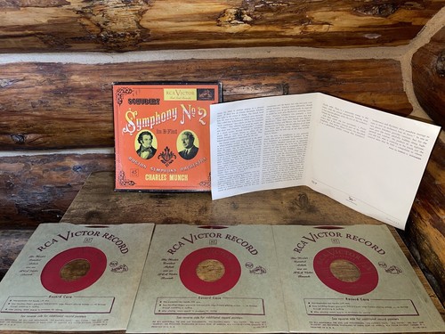 Charles Munch Boston Symphony 7" Box Set Schubert Symphony No. 2 (Red Vinyl) - Picture 9 of 9