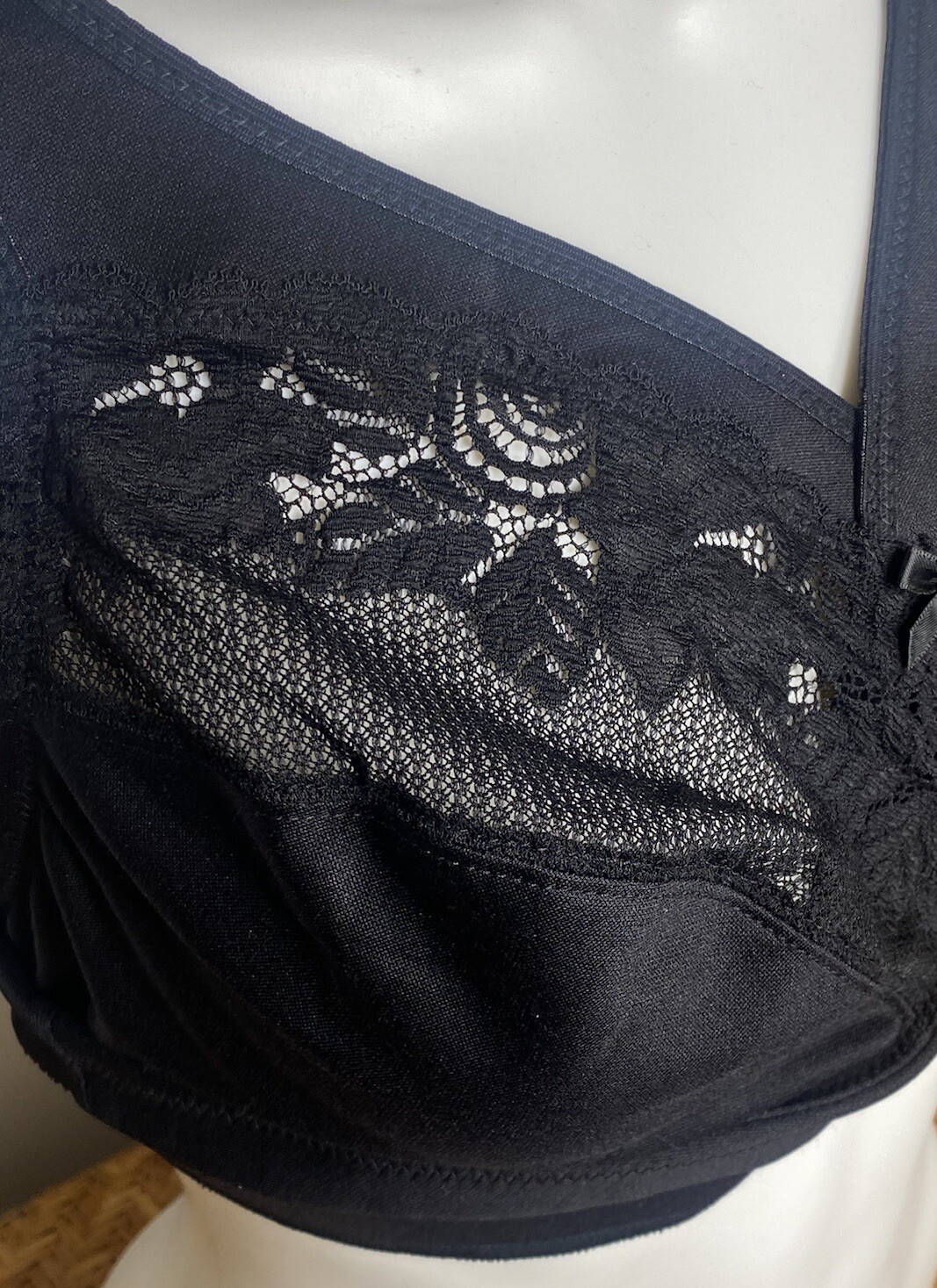 Glamorise Women's Full Figure Wirefree Minimizer Support Bra 1003 US 36 H Black eBay