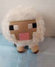 2014 Mojang  Minecraft White Baby Sheep  Plush Animal Small 6" Tall
