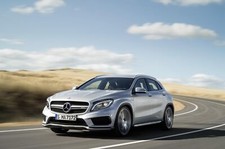 Cars mercedes benz gla 45 Desk Mat Stitched