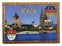 KöLn Magnet KöLner Dom Und Rhein Panorama Mit Stadtwappen