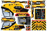 Dickie Toys Mega Crane Kran 203729022 Ersatzteil Aufkleber Stickerbogen