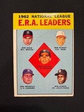 1963 Topps - League Leaders Bob Gibson, Sandy Koufax, Don Drysdale #5