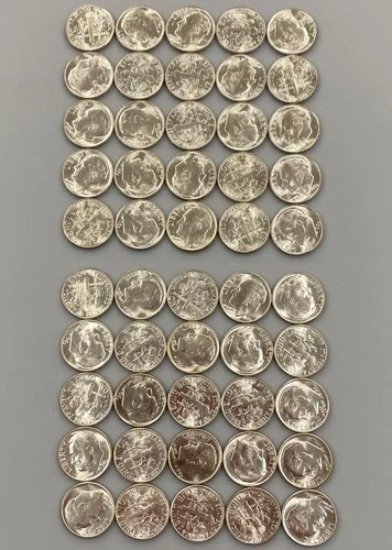 50 1960 P BU US 90% Silver Roosevelt 10c L24300