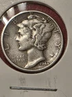 1944-D Mercury SILVER Dime  ABOVE AVERAGE CONDITION / RARER  DENVER MINTMARK