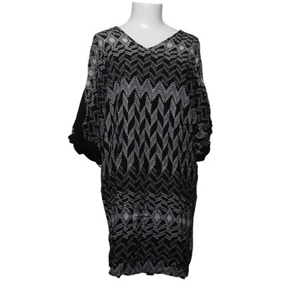 Saint Tropez, Kleid, Größe: M, Schwarz/Weiß, Viskose, Chevron, Damen #vFV
