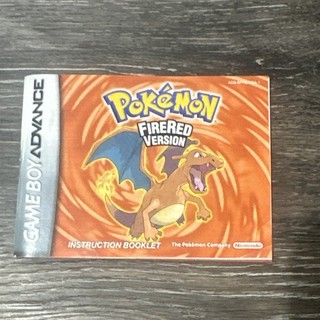 Nintendo Pokémon FireRed Version Game Boy Advance Instruction Booklet Manual