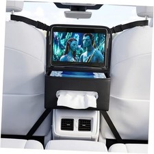Divided Car Purse Holder Between Seats, PU Leather Front Seat Storage Bag with