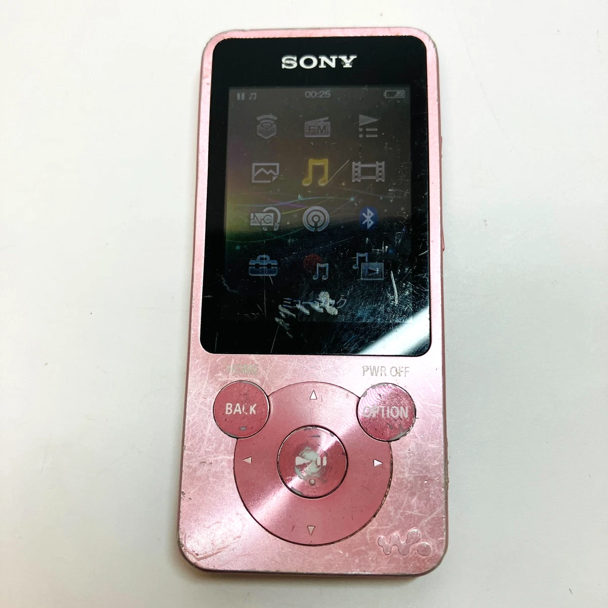 Lecteur audio Walkman SONY NW-S14 MP3 8 Go Bluetooth rose clair d'occasion