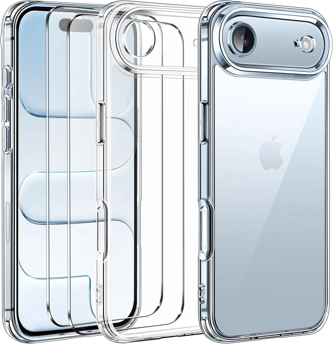 Melomon Cover Compatibile con iPhone 13, 6.1 Pollici iPhone 13 Custodia Rigida per PC + Morbida Cornice in TPU [Antiurto] per iPhone 13 - Trasparente