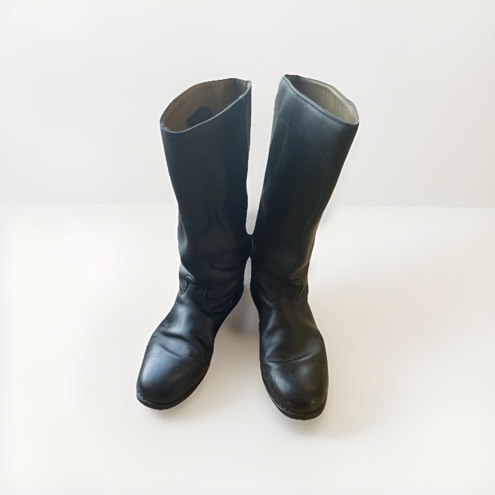 Authentic Black Leather Jackboot - image 1