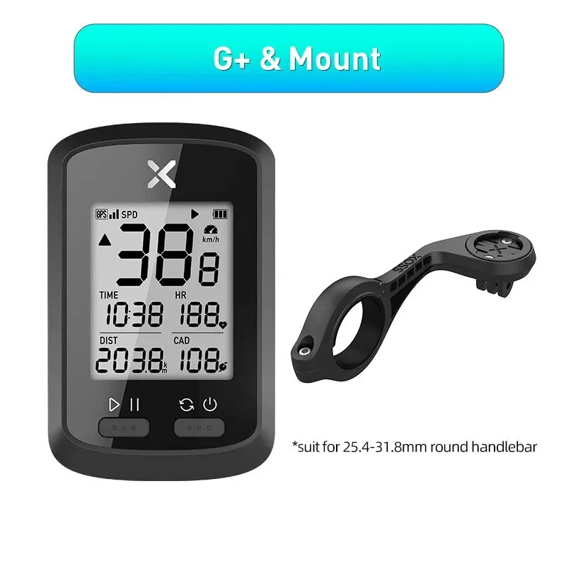 GPS Bike Computer Wireless Cycling Speedometer Road MTB WaterproofBluetooth ANT+ - Image 2 of 4