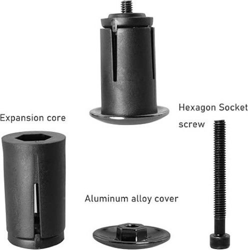 1 Pair Aluminum Alloy Bike Handlebar Bar End Plugs - Lightweight Black Road Bicy - Picture 5 of 5