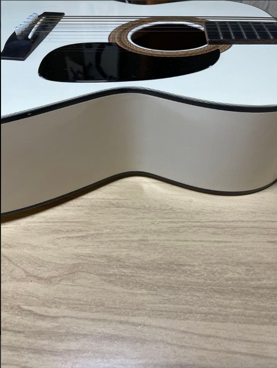 Acoustic Guitar De Luxe Long The Golden Model F120 White Made in