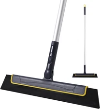 Yocada Floor Squeegee Broom EVA Foam Blade 51 Inch (Pack of 1), Yellow 