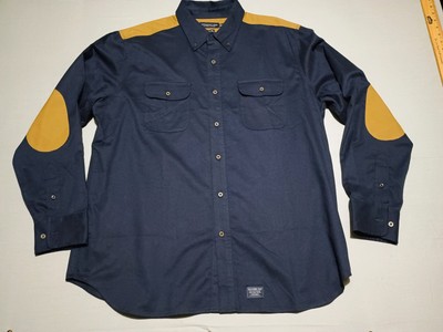Men's Southern Tide button down shirt classic fit XL Navy blue Elbow Patch