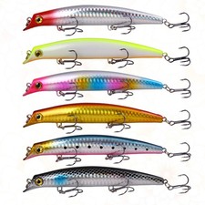 6 PCS Ocean Top Water Lure Packs Bass Lures Freshwater Paddle Tail Swim Baits