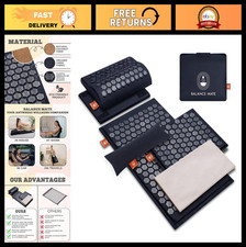 Acupressure Mat Set for Pain Relief  Relaxation - 6,210 Pressure Points, Yoga P