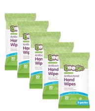 Boogie Antibacterial Hand Wipes by Boogie - 100 Total Wipes 5 Packs of 20 