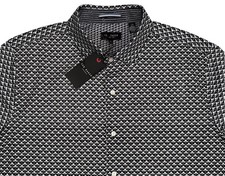 175 NWT TED BAKER LONDON DRESS SHIRT L / 17 43 FLORAL BLUE WHITE