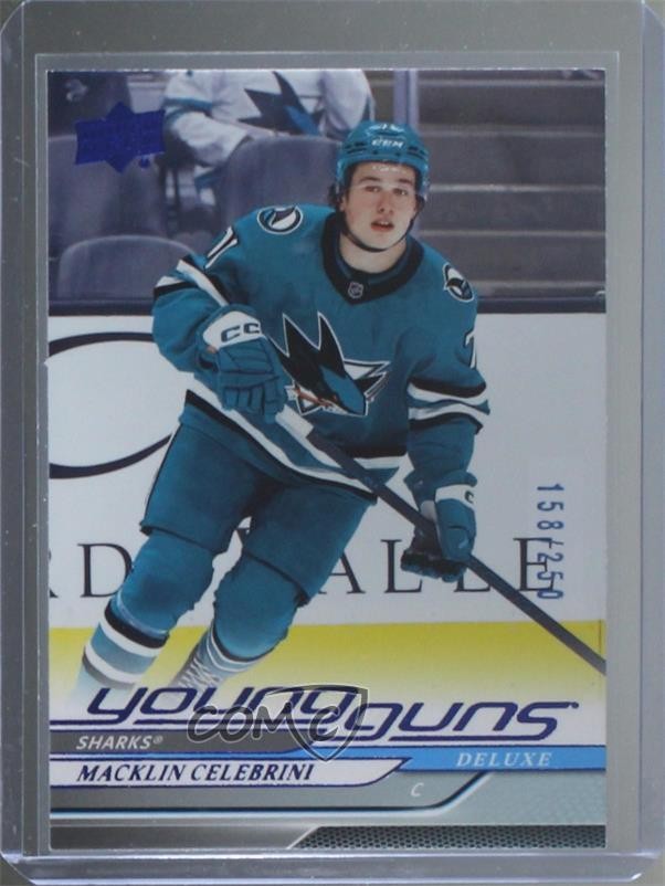 2024 Upper Deck Series 2 Young Guns Deluxe /250 Macklin Celebrini #451 Rookie RC
