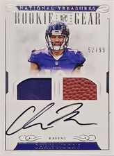 2016 NATIONAL TREASURES ROOKIE NFL GEAR DUAL MATERIALS SIGNATURES#23 CHRIS MOORE