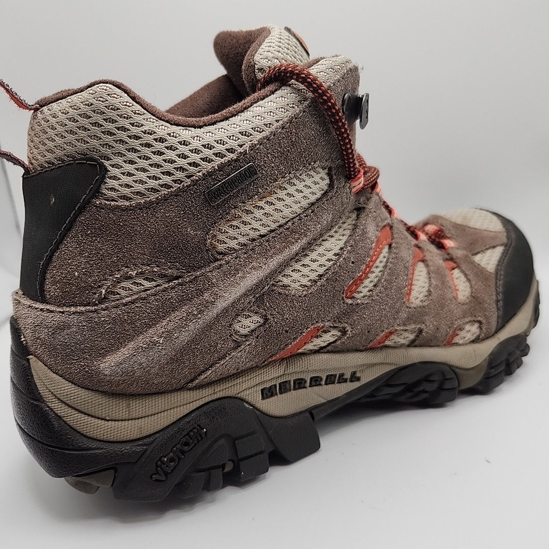 Stivali da trekking casual da donna taglia 11 Merrell Moab scarpe medie in corda elastica J88790