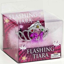 21st Birthday 21 Flashing Tiara Crown Princess Party Favor Costume Accessory