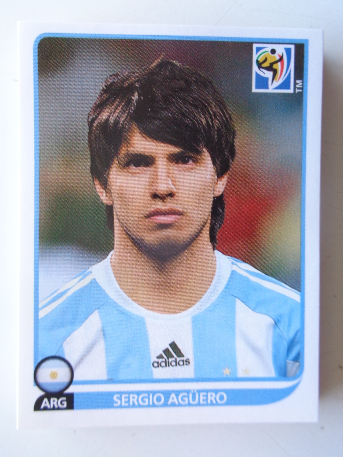 Panini South Africa 2010 World Cup Sticker NO # Sergio AGUERO Argentin Coca Cola